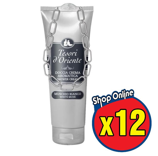 SET 12 TESORI D'ORIENTE DOCCIA CREMA MUSCHIO BIANCO 250 ML
