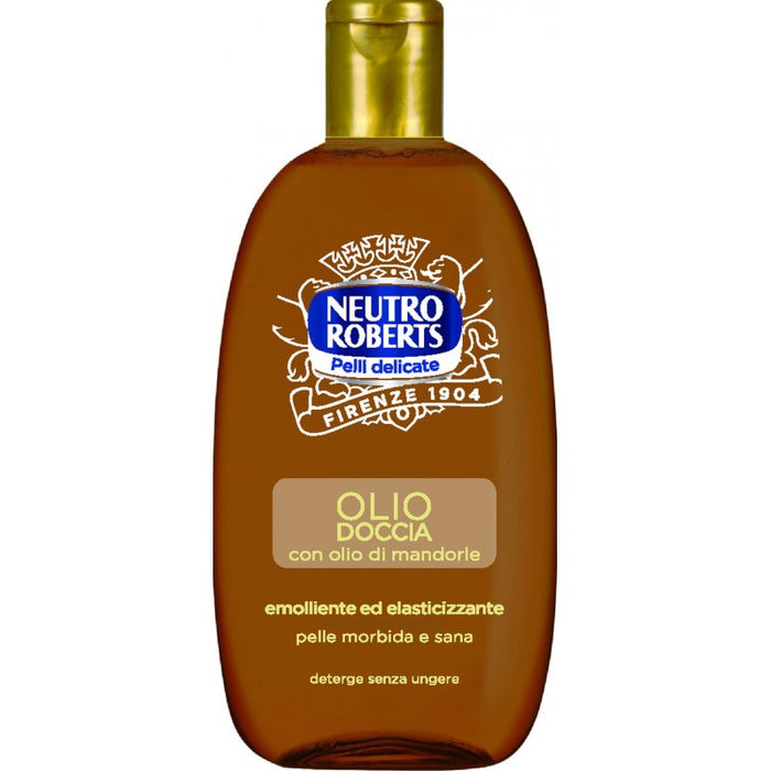 SET 3 CONFEZIONI NEUTRO ROBERTS DETERGENTE OLIO DOCCIA 250ML MANDORLA