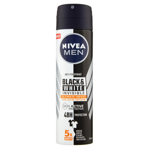 NIVEA SET 8 PZ DEODORANTE MEN BLACK & WHITE INVISIBLE ULTIMATE IMPACT 150 ML