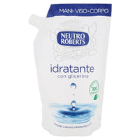 SET 12 CONFEZIONI NEUTRO ROBERTS RICARICA 400 ML SAPONE IDRATANTE CON GLICERINA
