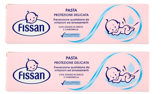 SET 2 CONFEZIONI DI PASTA BABY FISSAN PROTEZIONE DELICATA IN FORMATO DA 100 ML