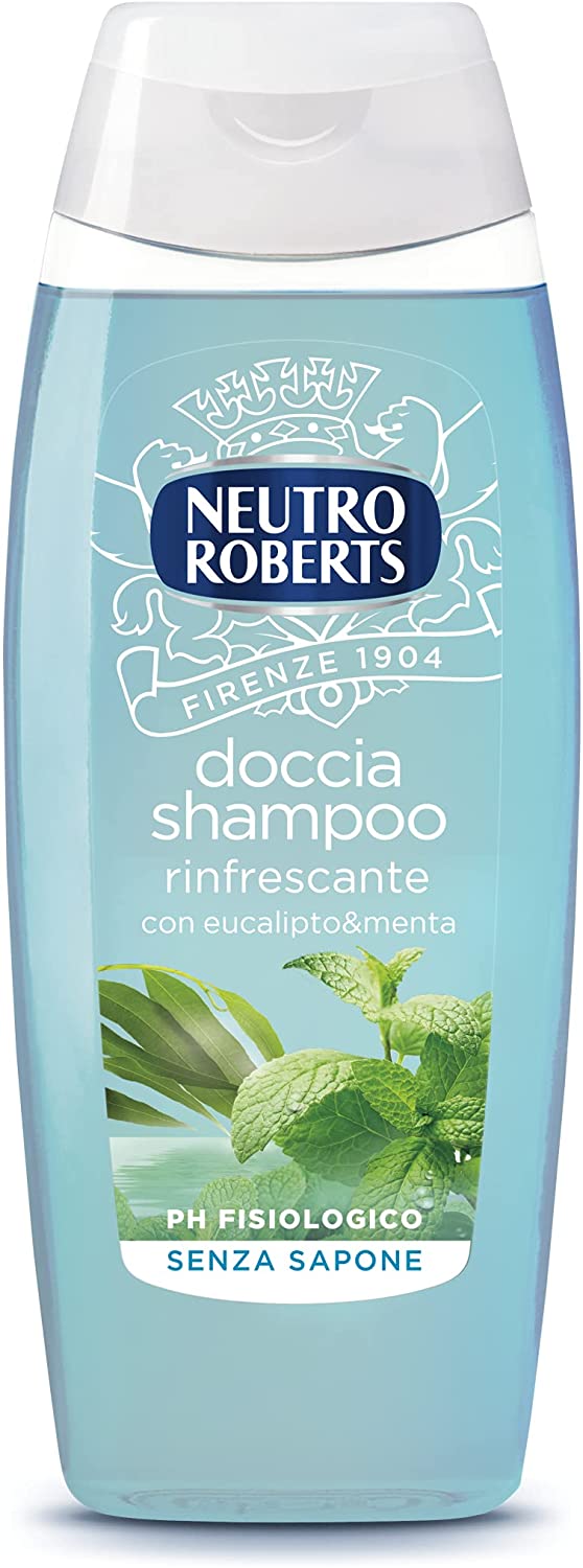 6 CONFEZIONI DI NEUTRO ROBERTS DOCCIA SHAMPOO 250ML RINFRESCANTE