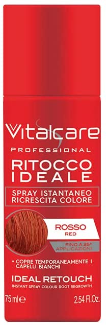 VITALCARE RITOCCO ISTANTANEO PER RICRESCITA DA 75ML COLORE ROSSO