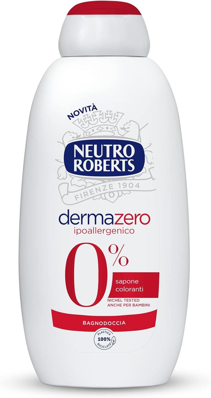 NEUTRO ROBERTS SET 2 PZ BAGNODOCCIA DERMAZERO IPOALLERGENICO DA 600 ML L'UNO