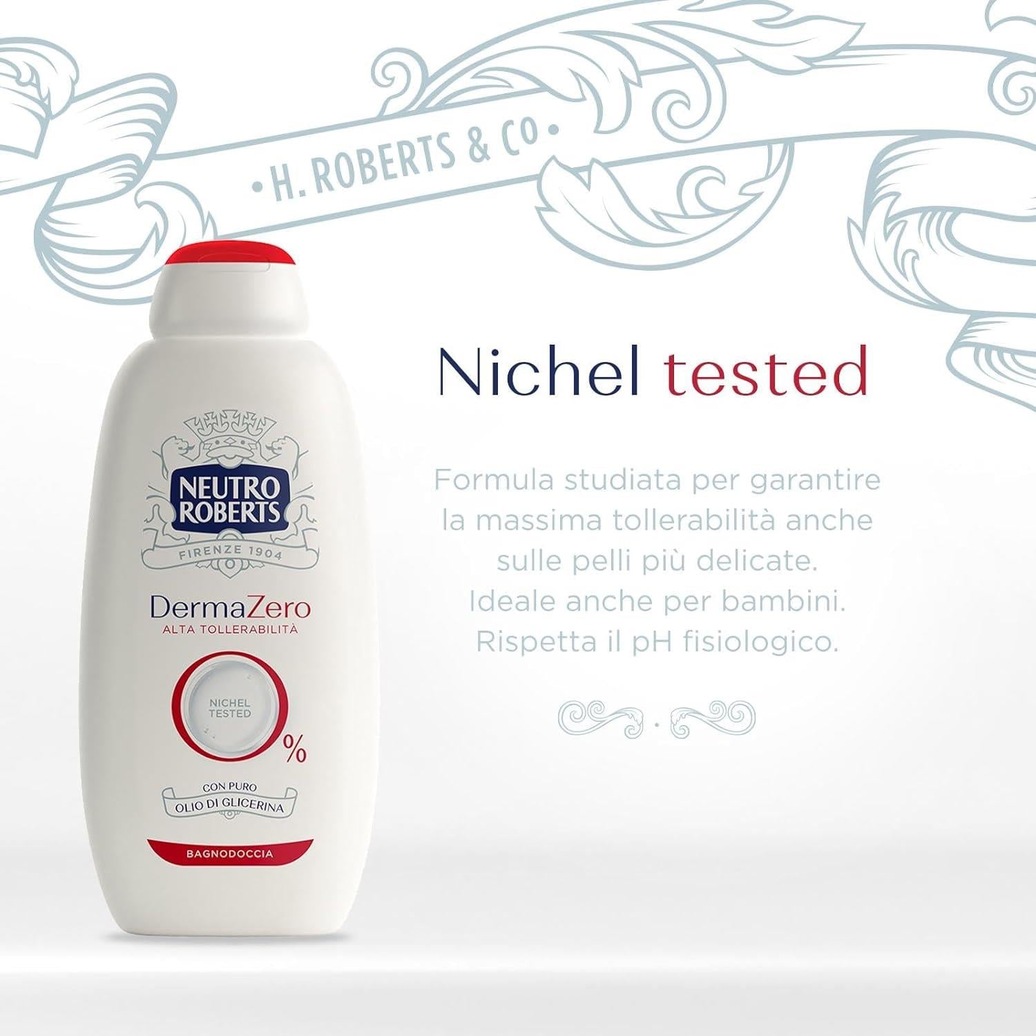 NEUTRO ROBERTS SET 2 PZ BAGNODOCCIA DERMAZERO IPOALLERGENICO DA 600 ML L'UNO