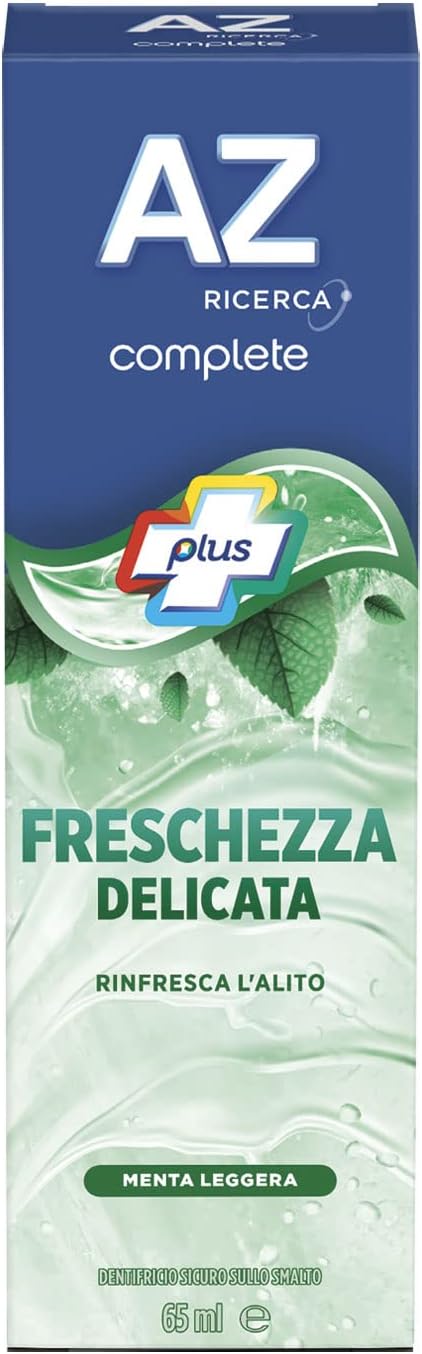 6 AZ COMPLETE DENTIFRICIO IN FORMATO DA 65ML FRESCHEZZA DELICATAMENTA LEGGERA