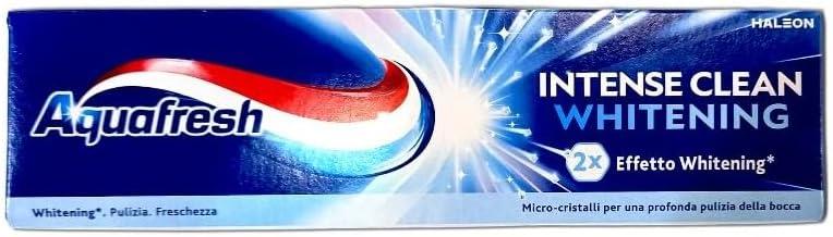 AQUAFRESH DENTIFRICIO INTENSE CLEAN WHITE 75 ML MICROCRISTALLI PER UNA PROFONDA PULIZIA