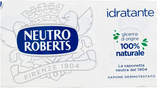SAPONE NEUTRO ROBERTS IDRATANTE IN CONFEZIONE DA 3X2 SAPONETTE DA 100 GR