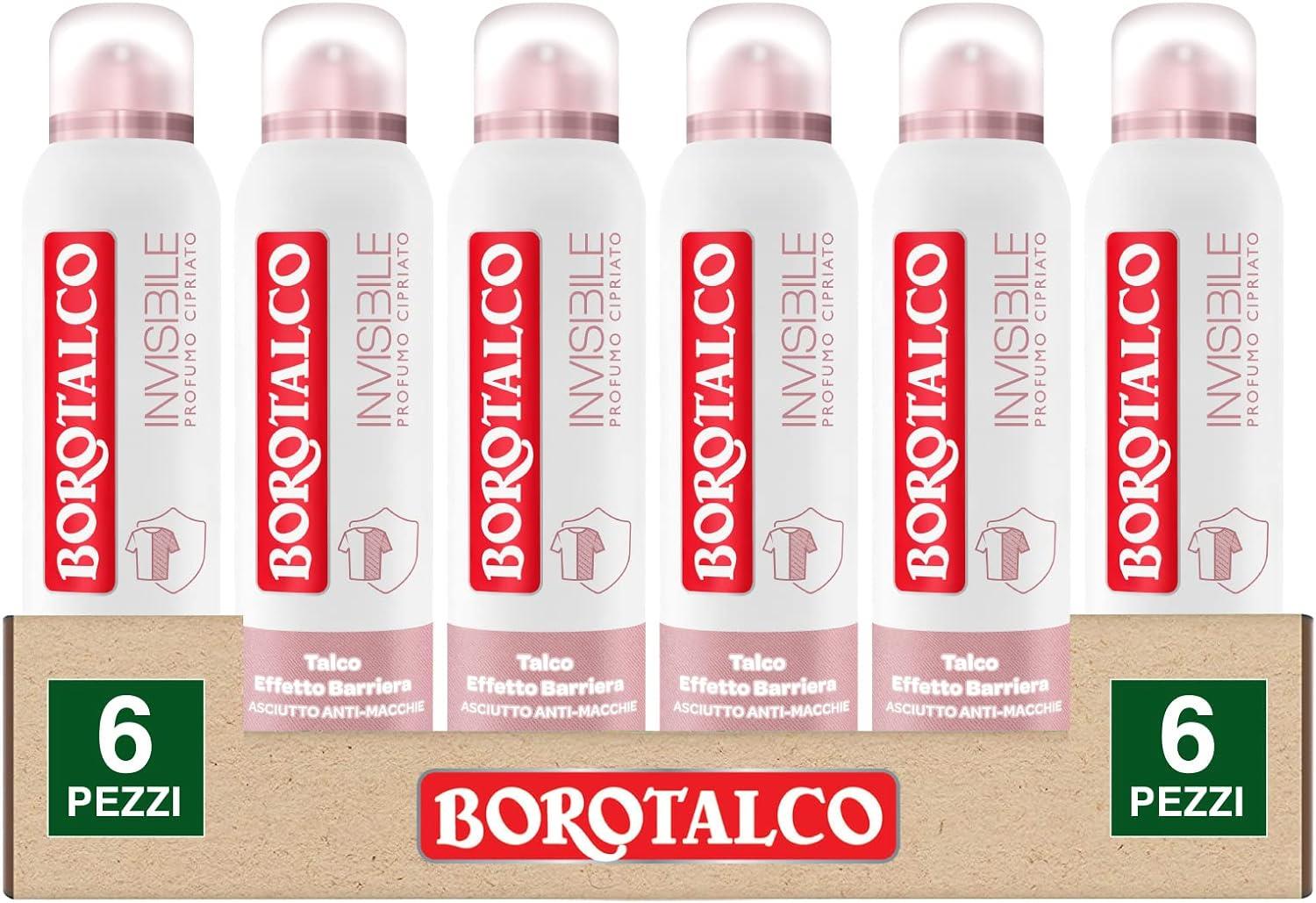 BOROTALCO SET 6 PZ DEO SPRAY 150 ML L'UNO NEW PROFUMO CIPRIATO ROSA