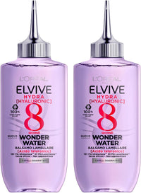 L'ORÉAL PARIS BALSAMO 2 CONFEZIONI LAMELLARE WONDER WATER HYDRA HYALURONIC PER DARE LUCENTEZZA A CAPELLI DISIDRATATI 200 ML