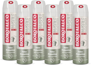 BOROTALCO SET 6 PZ DEO SPRAY 150 ML L'UNO NEW UOMO INVISIBILE PROFUMO MUSCHIATO