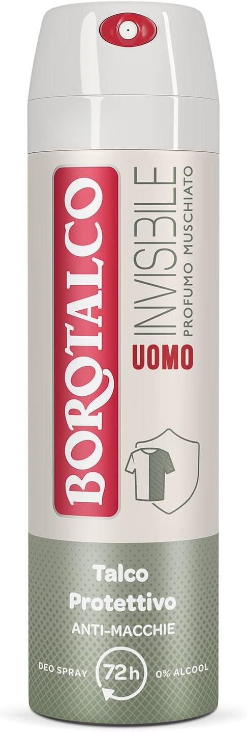 BOROTALCO SET 6 PZ DEO SPRAY 150 ML L'UNO NEW UOMO INVISIBILE PROFUMO MUSCHIATO