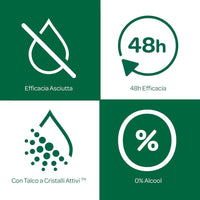 BOROTALCO ROLL-ON SET 8 PZ 50 ML L'UNO FORMULA SENZA ALCOOL EFFICACIA FRESCA 48H TALCO CRISTALLI ATTIVI