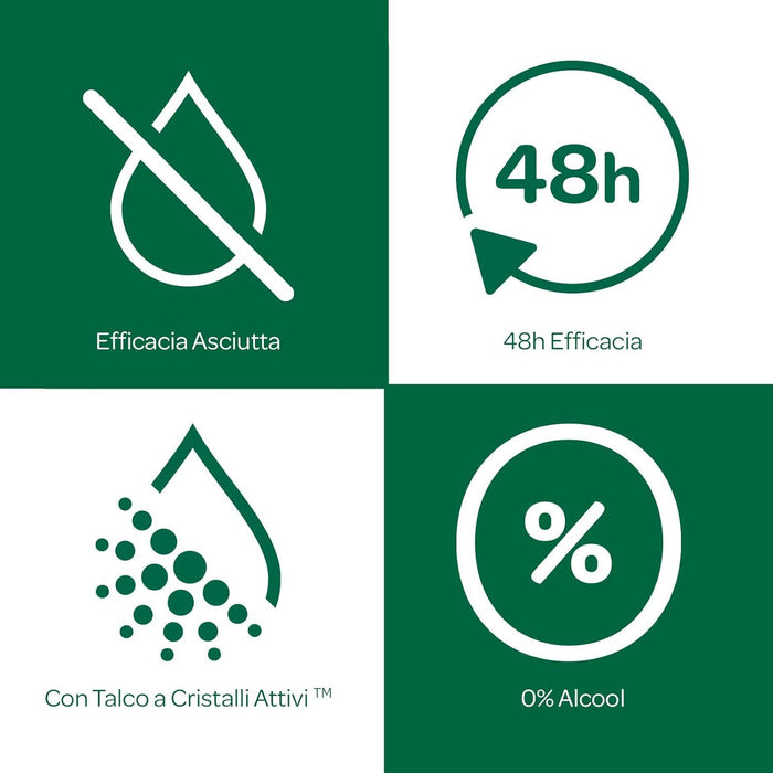 BOROTALCO ROLL-ON SET 8 PZ 50 ML L'UNO FORMULA SENZA ALCOOL EFFICACIA FRESCA 48H TALCO CRISTALLI ATTIVI