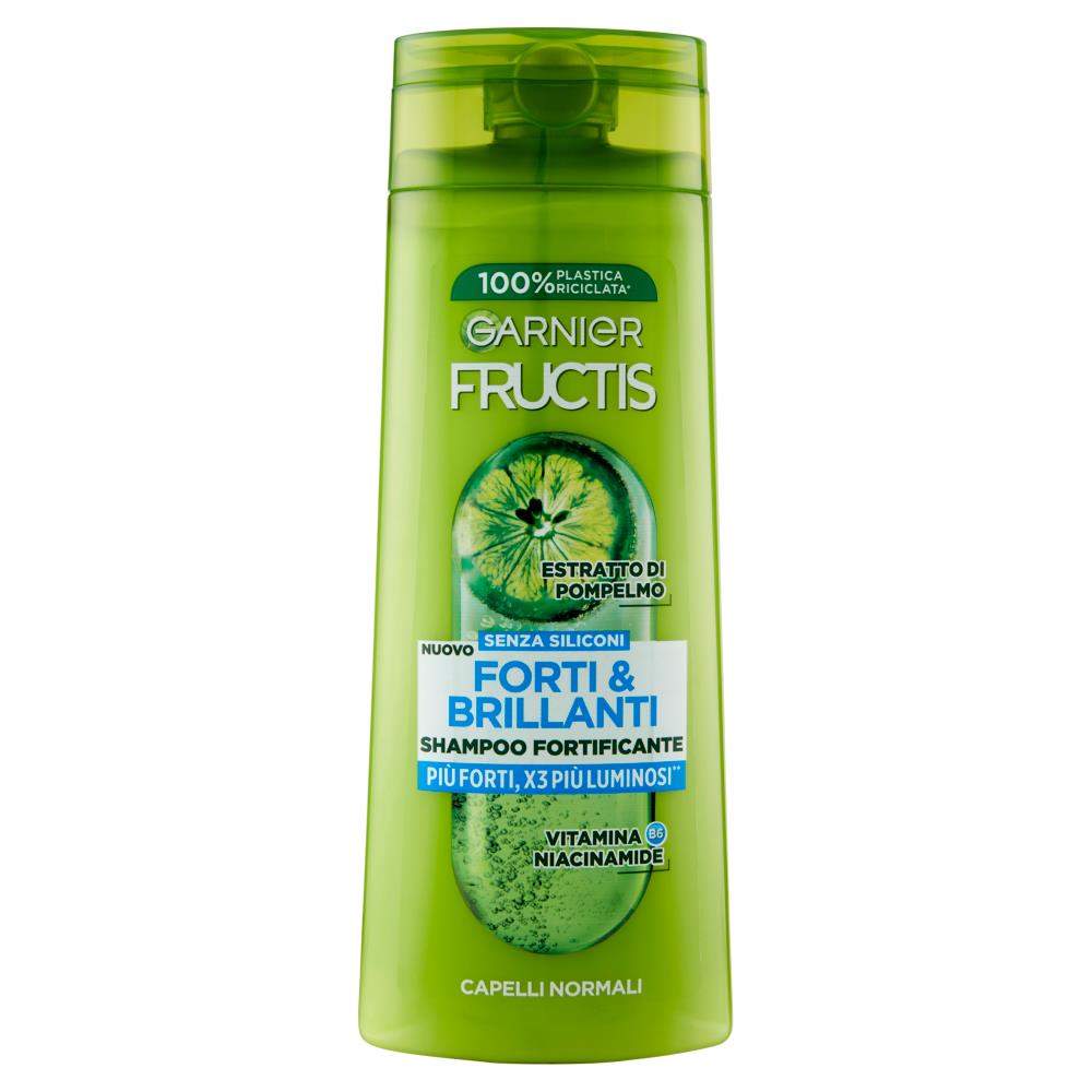 GARNIER FRUCTIS SET 3 PZ SHAMPOO PIU FORTI X3 PIU LUMINOSI 250 ML L'UNO PER CAPELLI NORMALI ESTRATTO DI POMPELMO