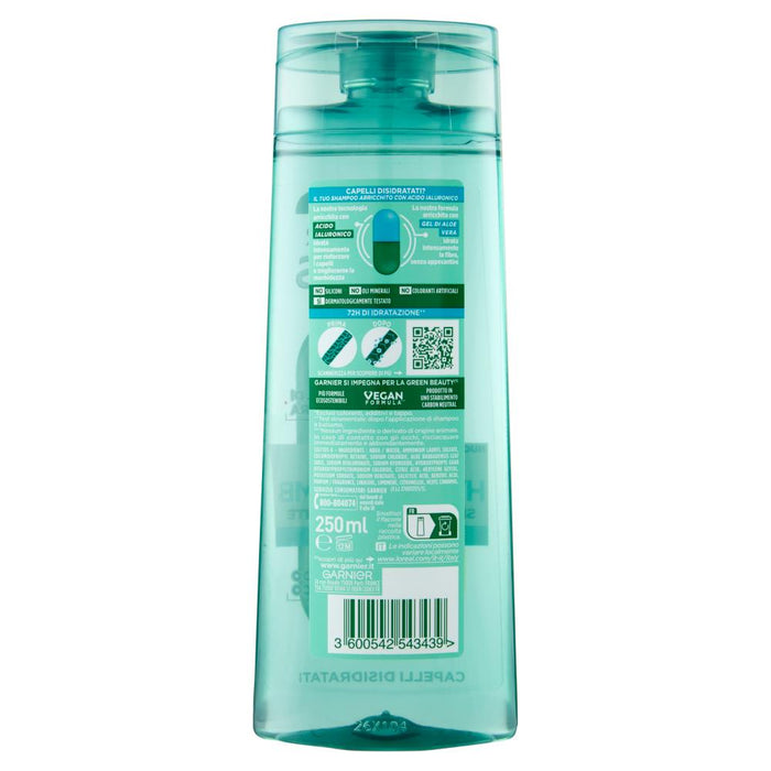 GARNIER FRUCTIS SET 3 SHAMPOO 250 ML L'UNO ALOE 72 ORE DI IDRATAZIONE HYDRA BOMB PER CAPELLI DISIDRATATI