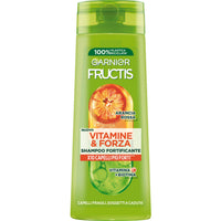 GARNIER FRUCTISSET 5 PZ SHAMPOO 250 ML L'UNO VITAMINE&FORZA X10 CAPELLI PIU FORTI VITAMINA C+ PIU BIOTINA