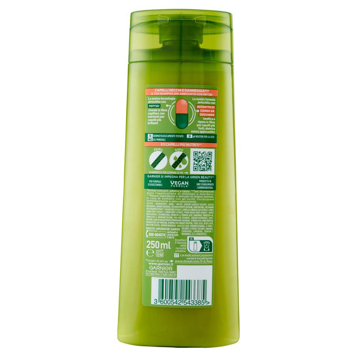 GARNIER FRUCTIS SET 3 PZ SHAMPOO 250 ML L'UNO PER CAPELLI SECCHI E DANNEGGIATI 2IN1 NUTRIENTE X3 CAPELLI PIU NUTRITI
