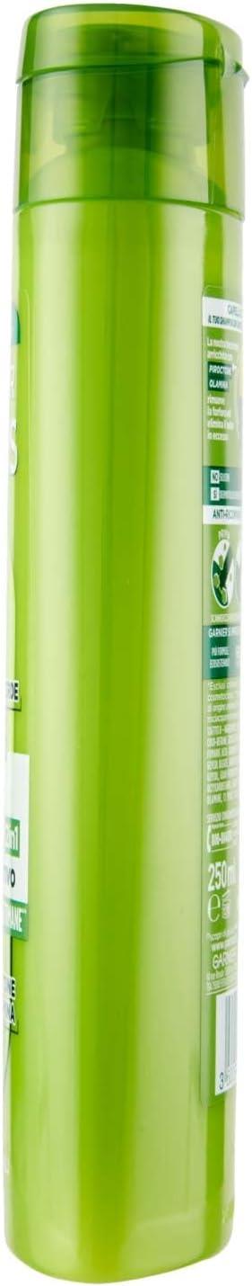 GARNIER FRUCTIS SET 3 PZ SHAMPOO 250 ML ANTI FORFORA PER 4 SETTIMANE 2IN1 LENITIVO CAPELLI NORMALI TE' VERDE