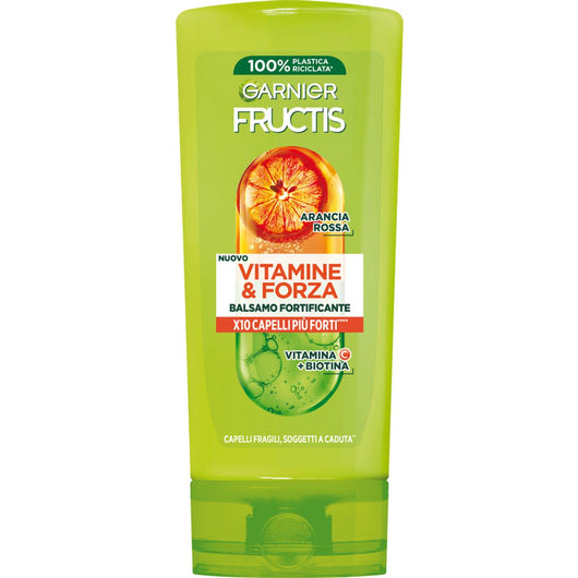 GARNIER FRUCTIS SET 3 CONFEZIONI BALSAMO FORTIFICANTE VITAMINE & FORZA CAPELLI FRAGILI SOGGETTI A CADUTA 200 ML L'UNA