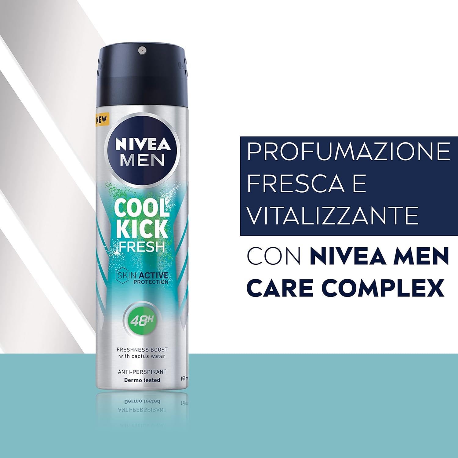 NIVEA SET 6 PZ DEODORANTE SPRAY 150 ML MEN COOL KICK FRESH FINO A 48H