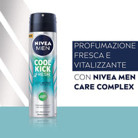 NIVEA SET 6 PZ DEODORANTE SPRAY 150 ML MEN COOL KICK FRESH FINO A 48H