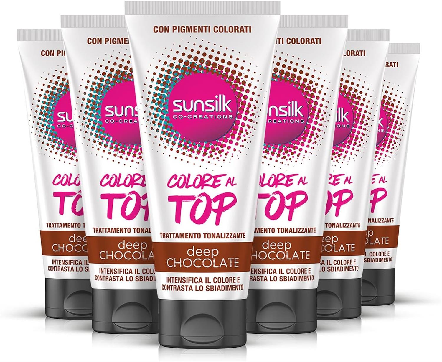 SUNSILK 6 PZ TRATTAMENTO TONALIZZANTE COLORE AL TOP 180 ML DEEP CHOCOLATE