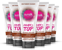 SUNSILK 6 PZ TRATTAMENTO TONALIZZANTE COLORE AL TOP 180 ML DEEP CHOCOLATE