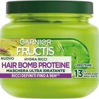 GARNIER FRUCTIS SET 2 PEZZI MASCHERA PER CAPELLI DA MOSSI A RICCI ANTI-CRESPO MORBIDI E LUMINOSI HYDRA RICCI 320 ML L'UNA