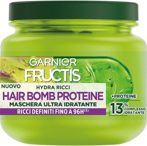 GARNIER FRUCTIS SET 2 PEZZI MASCHERA PER CAPELLI DA MOSSI A RICCI ANTI-CRESPO MORBIDI E LUMINOSI HYDRA RICCI 320 ML L'UNA