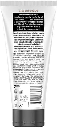 SUNSILK 6 PZ TRATTAMENTO TONALIZZANTE COLORE AL TOP 180 ML DEEP CHOCOLATE