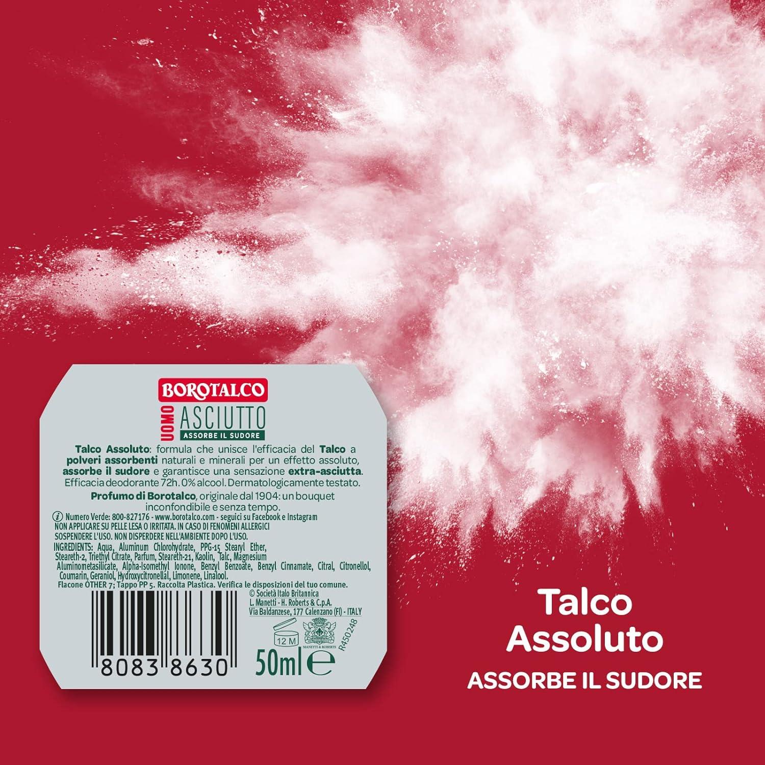 BOROTALCO SET 4 PZ DEO ROLL-ON 50 ML L'UNO NEW ASCIUTTO