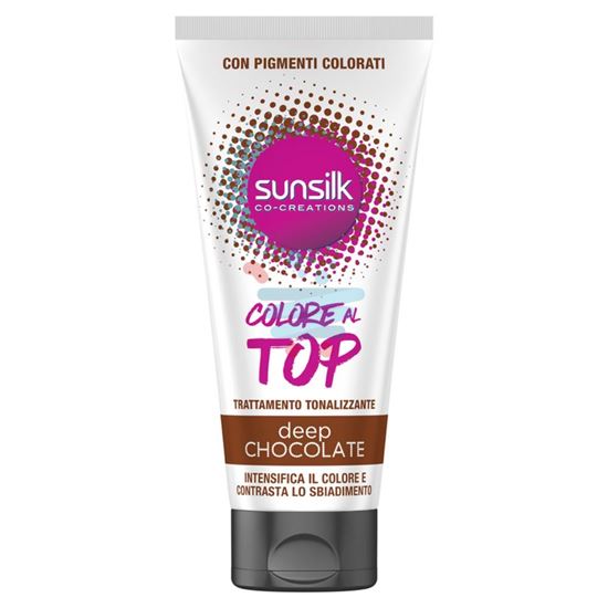 SUNSILK 6 PZ TRATTAMENTO TONALIZZANTE COLORE AL TOP 180 ML DEEP CHOCOLATE