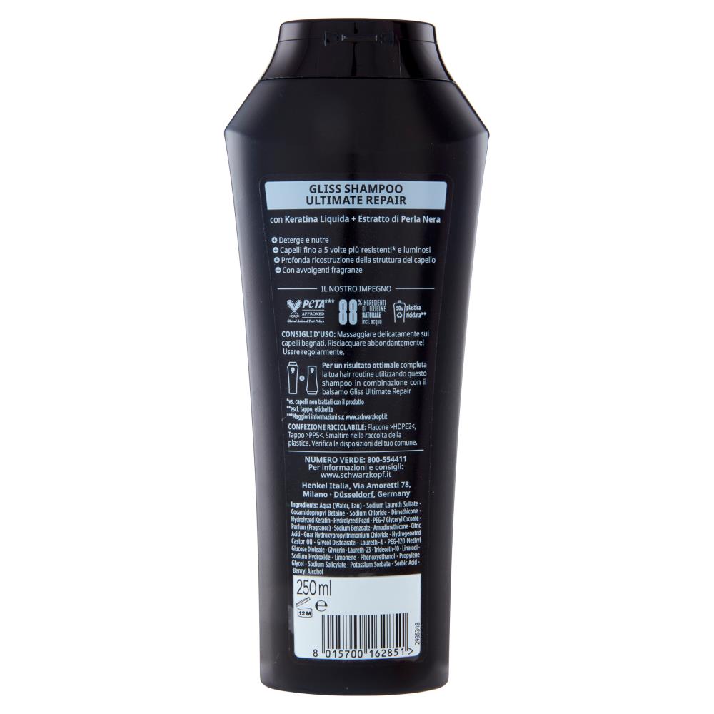 GLISS CONFEZIONE 6 PZ ULTIMATE REPAIR SHAMPOO RIPARATORE 250 ML