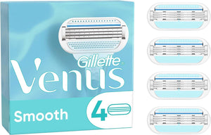 GILLETTE VENUS LAMETTE RASOI DONNA SMOOTH PER RASOIO A 3 LAME. CONFEZIONE DA 4