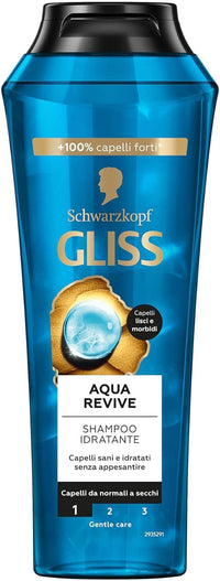 GLISS AQUA REVIVE 6 CONFEZIONI SHAMPOO IDRATANTE 250 ML