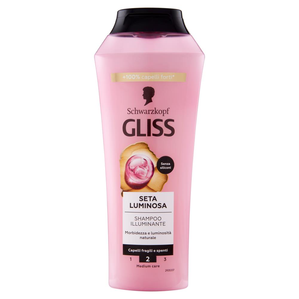 GLISS SET 6 CONFEZIONI SETA LUMINOSA SHAMPOO ILLUMINANTE 250 ML