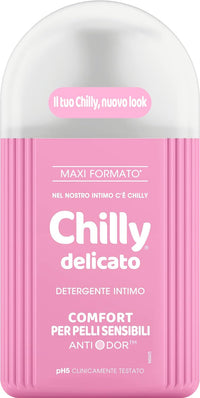 SET 4 CHILLY GEL DETERGENTE INTIMO DA 300ML MAXI NEW DELICATO