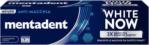 SET 4 DENTIFRICI MENTADENT WHITE NOW ANTI MACCHIA IN FORMATO DA 75 ML