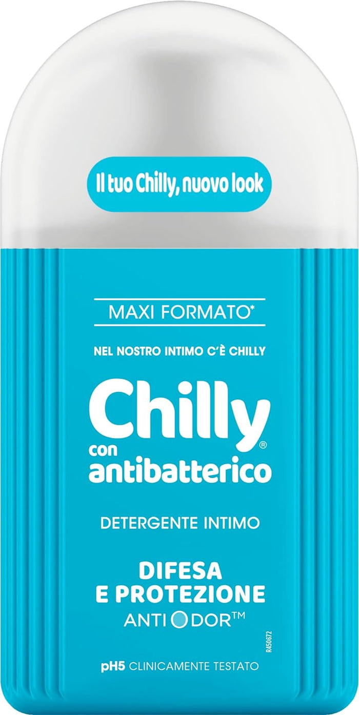 SET 6 CHILLY GEL DETERGENTE INTIMO DA 300ML MAXI NEW  ANTIBATTERICO