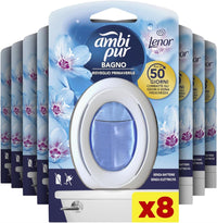 SET 8 AMBI PUR BAGNO PROFUMATORE PER AMBIENTI FRAGRANZA LENOR RISVEGLIO PRIMAVERILE TECNOLOGIA ELIMINA ODORI FINO A 50 GIORNI