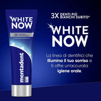 SET 6 MENTADENT DENTIFRICIO 75 ML WHITE NOW ORIGINAL