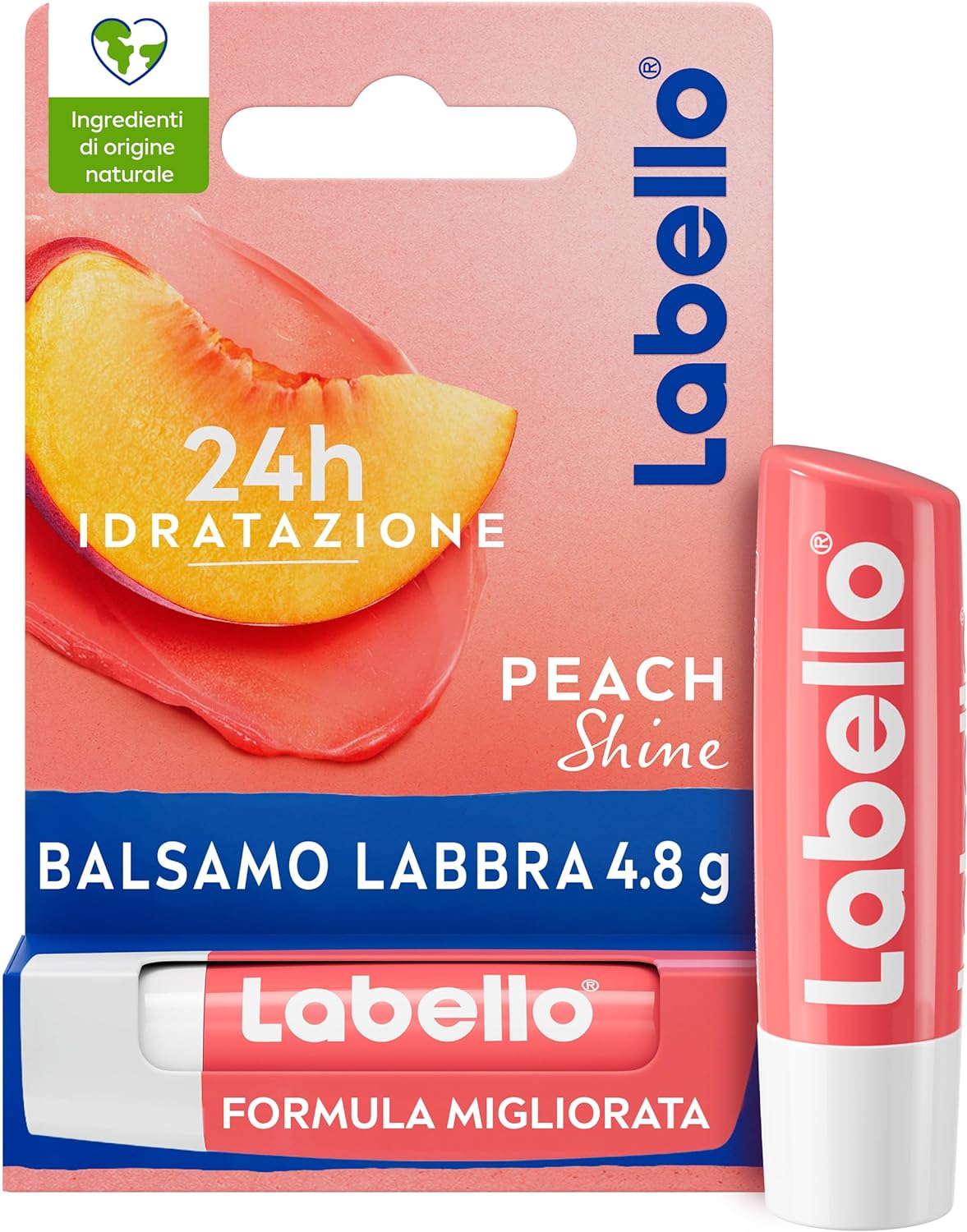 SET 4 LABELLO BALSAMO LABBRA PESCA SHINE H 24 STICK 4.8 GR CON BURRO DI KARITE'