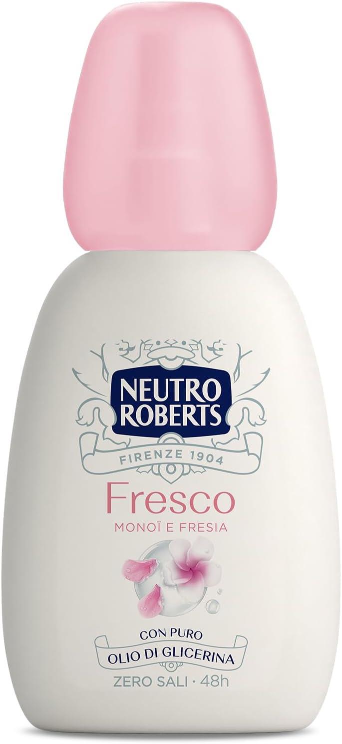 SET 6 NEUTRO ROBERTS DEODORANTE SPRAY FRESCO ROSA MONOI E FRESIA CON PURO OLIO DI GLICERINA 75ML