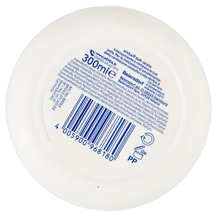 NIVEA SET 2 PZ CREMA SOFT 300 ML L'UNA NUOVA FORMULA IDRATANTE E RINFRESCANTE PER CORPO VISO CORPO E MANI