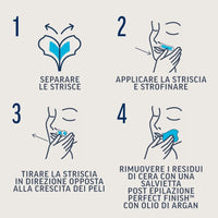 VEET EXPERT STRISCE DEPILATORIE VISO PER PELLI SENSIBILI 36 STRISCE + 6 SALVIETTE POST-EPILAZIONE