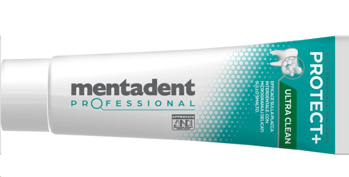 MENTADENT DENTIFRICIO SET 4 CONFEZIONI PROFESSIONAL 75 ML L'UNO PULIZIA EXTRA PROFONDA DEI DENTI