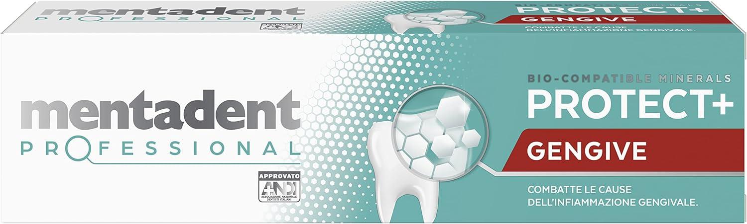 MENTADENT SET 4 PZ DENTIFRICIO PROFESSIONAL 75 ML L'UNO COMBATTE L'INFIAMMAZIONE DELLE GENGIVE