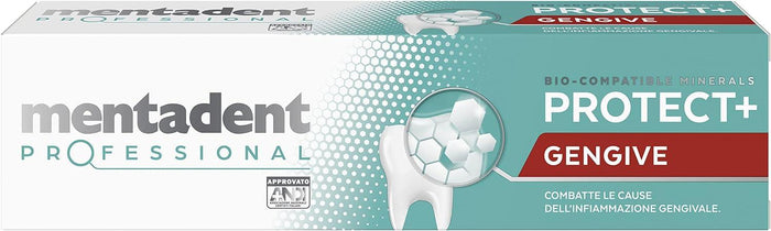 MENTADENT SET 4 PZ DENTIFRICIO PROFESSIONAL 75 ML L'UNO COMBATTE L'INFIAMMAZIONE DELLE GENGIVE