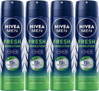 NIVEA MEN SET 4 PZ  DEODORANTE 72H PROTECTION FRESH SENSATION SPRAY 150 ML